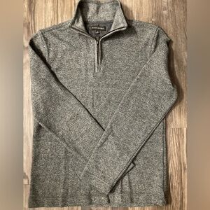 Banana Republic Men’s Small Dark Gray 1/4 Zip Sweater